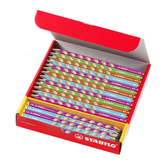 Potlood STABILO Easygraph S assorti 325 HB classpack à 48 stuks