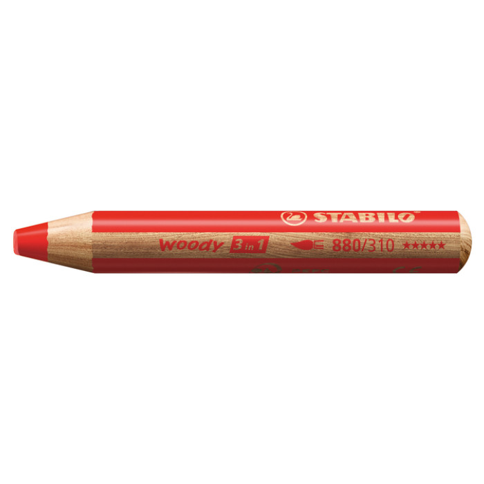 Kleurpotloden STABILO 882 woody 3 in 1 incl 2 slijpers classpack 48st