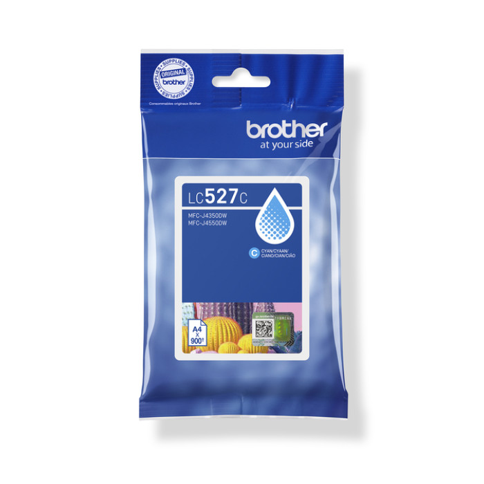 Inktcartridge Brother LC-527C blauw