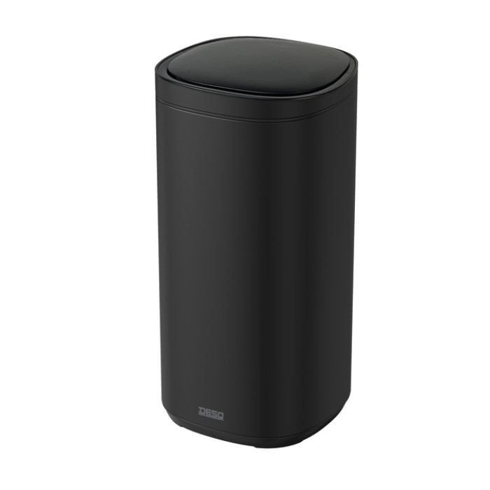 Afvalbak Desq Sensor 50 liter RVS zwart