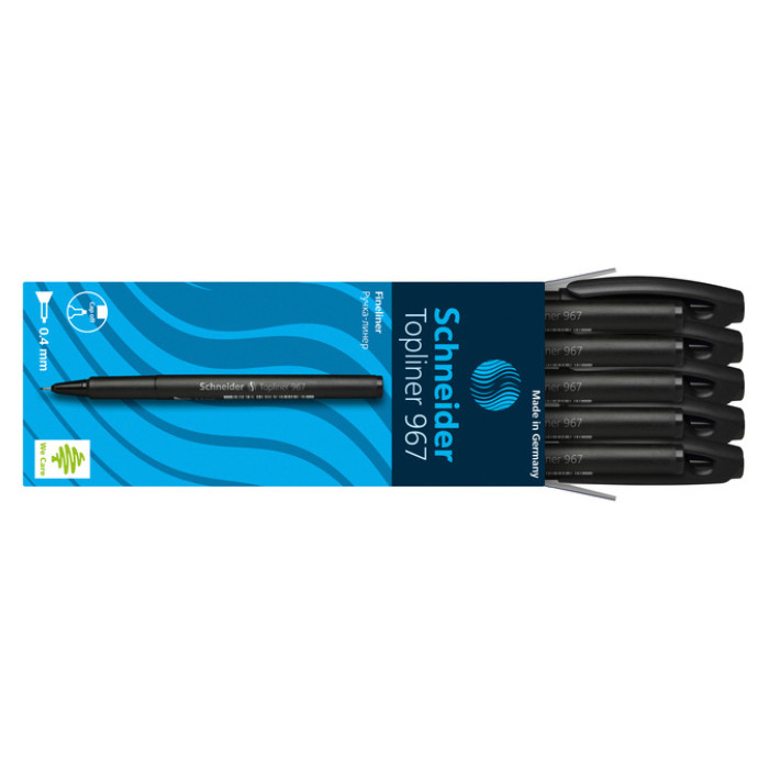 Fineliner Schneider Topliner 967 0.4mm zwart