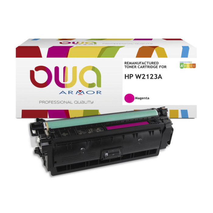 Tonercartridge OWA alternatief tbv HP W2123A rood