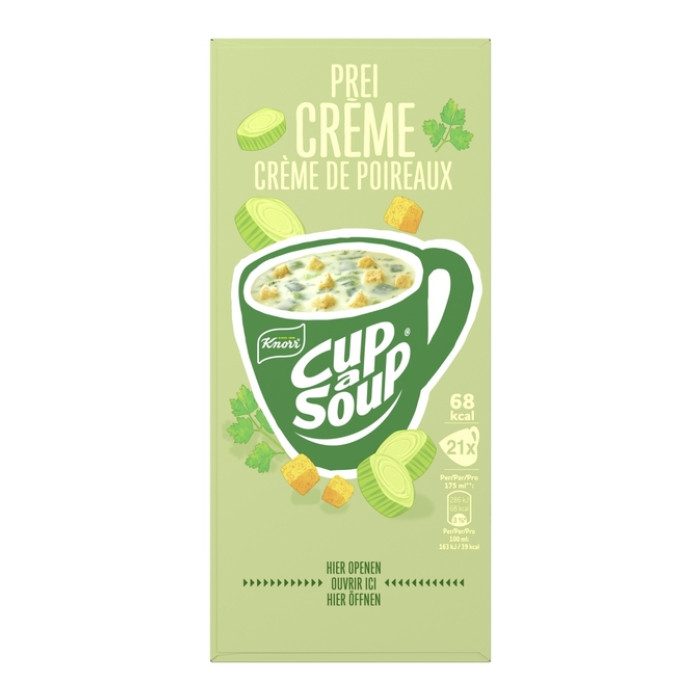 Cup-a-Soup Knorr prei-crème 21x175ml