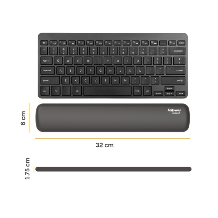 Polssteun Fellowes Breyta compact zwart