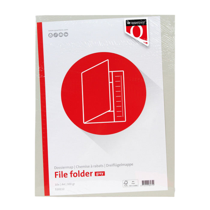 Dossiermap Quantore A4 320gr grijs