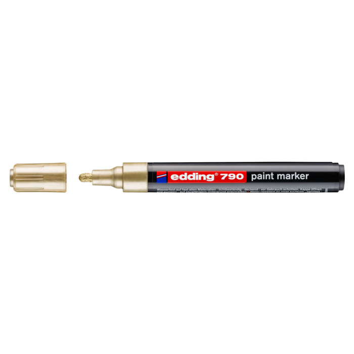 Paintmarker edding 790 op alcoholbasis 2-3mm goud
