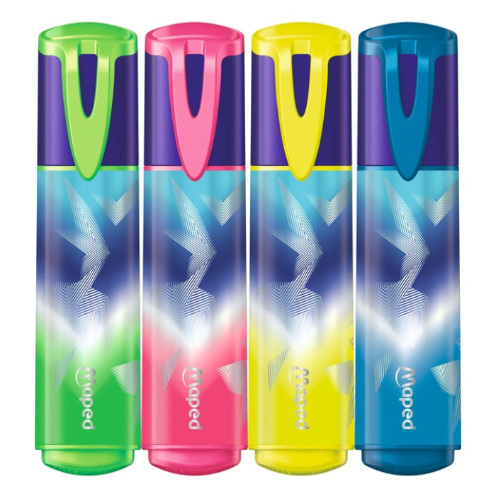 Markeerstift Maped Arctic Vibes set à 4 kleuren