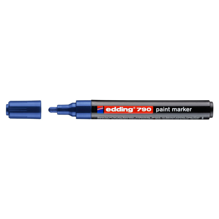 Paintmarker edding 790 op alcoholbasis 2-3mm blauw