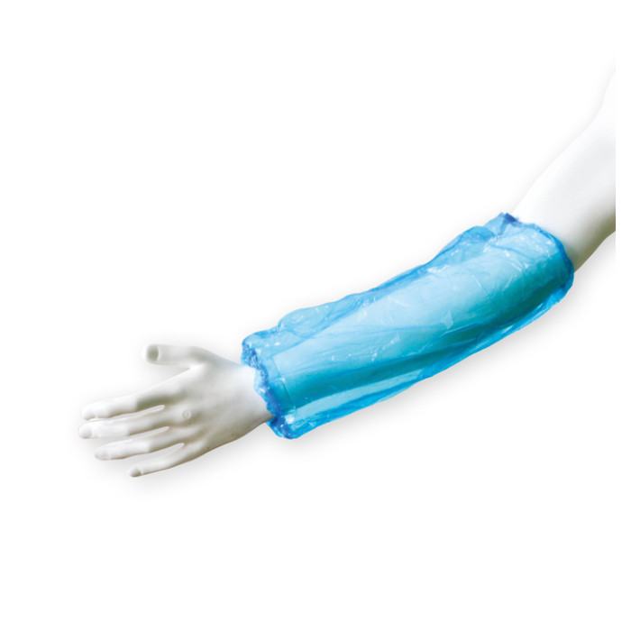 Mouwovertrek Hynex PE blauw 100 stuks