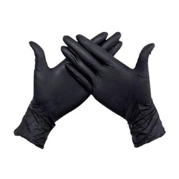 Handschoen Hynex nitril M zwart 5gr extra sterk100 stuks
