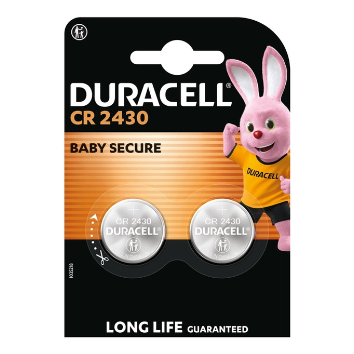 Batterij Duracell knoopcel 2x CR2430 lithium