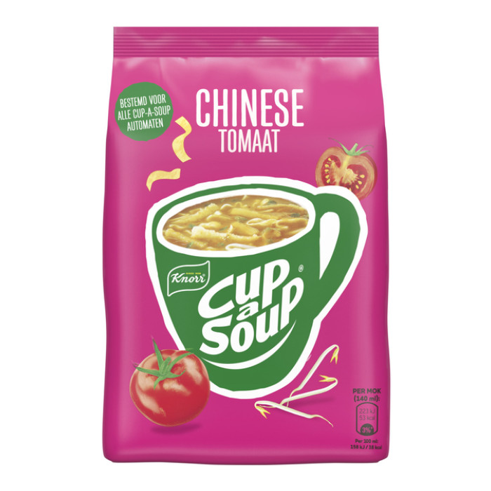 Cup-a-Soup Knorr machinezak Chinese tomaat 140ml