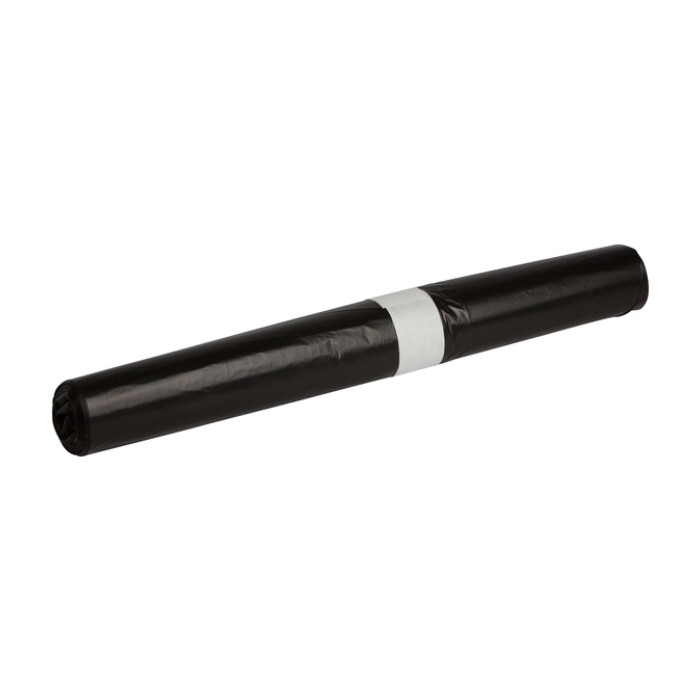 Afvalzak Propsac HDPE T23 58x100cm 70L zwart rol à 25 stuks