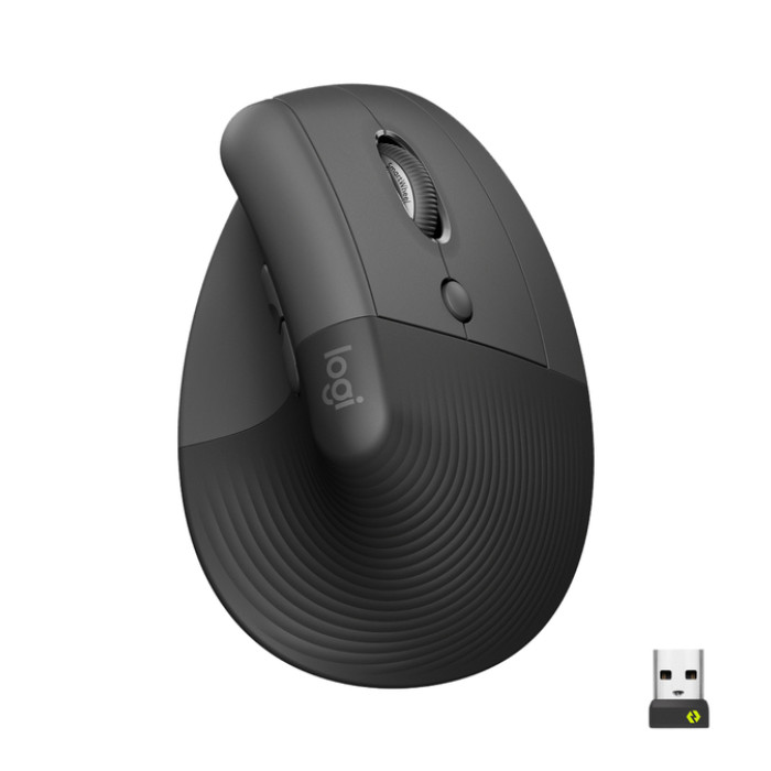 Muis Logitech Lift rechtshandig grafiet