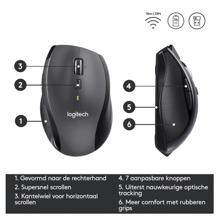 Muis Logitech M705 marathon