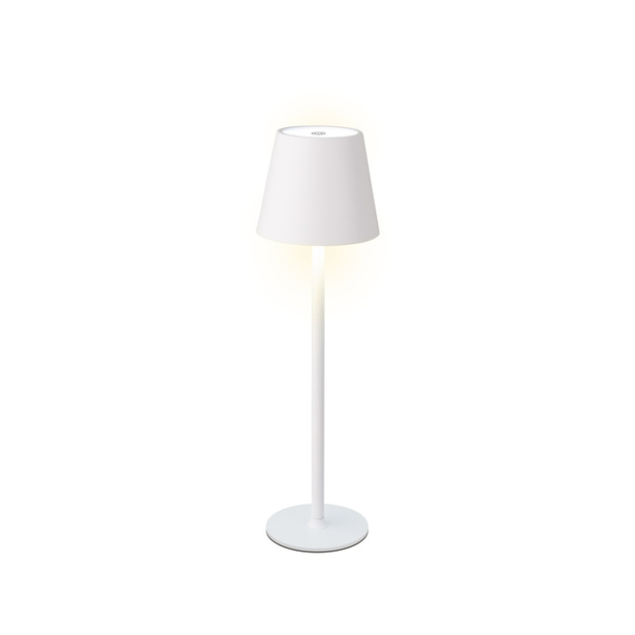 Tafellamp Lumineo led oplaadbaar steady buiten wit