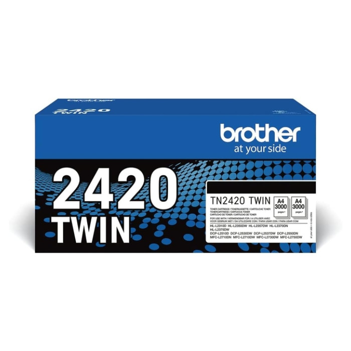 Toner Brother TN-2420TWIN zwart