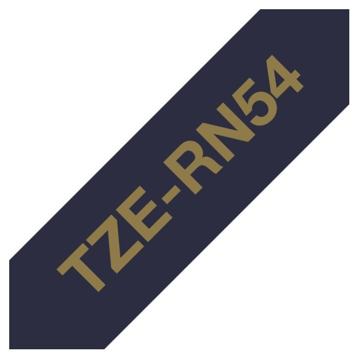 Labeltape Brother P-touch TZe-RN54 24mm goud op marineblauw
