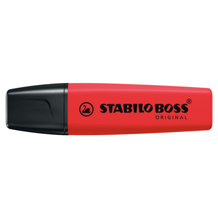 Markeerstift STABILO Boss 70/48 echt rood blister à 1 stuk