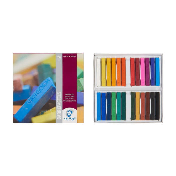 Pastelkrijt Talens Van Gogh Carré basisset à 24 kleuren