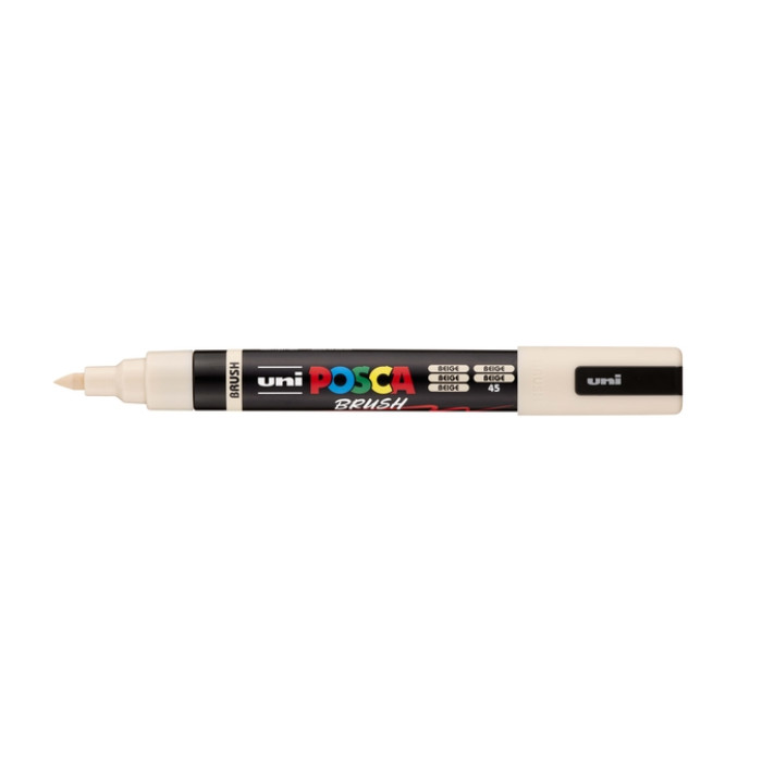 Paintmarker Uni POSCA PC-5BR brushpunt medium beige