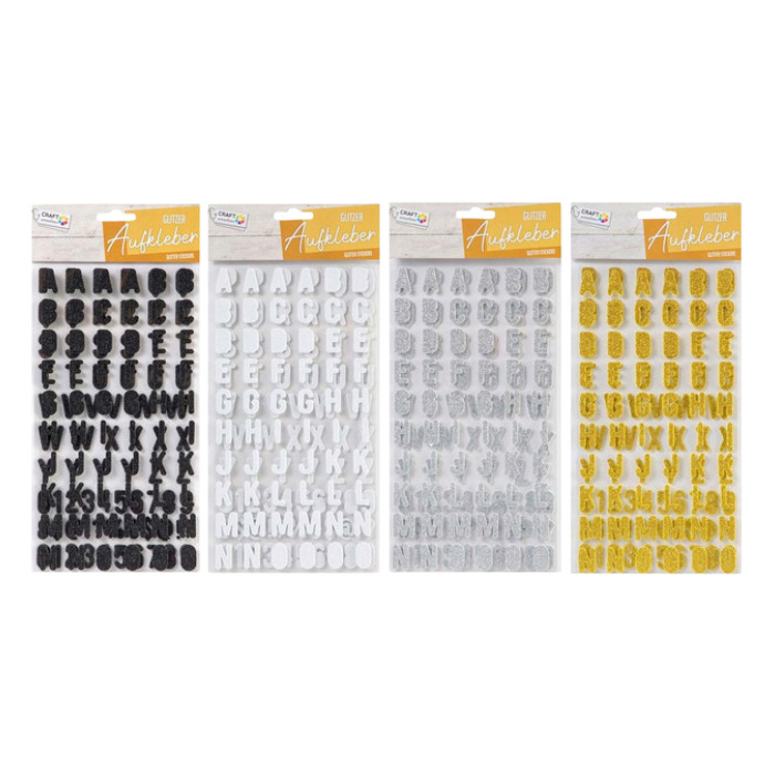 Stickers Alfabet glitter