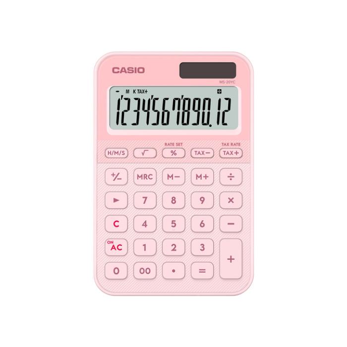 Rekenmachine Casio MS-20YC-LP roze