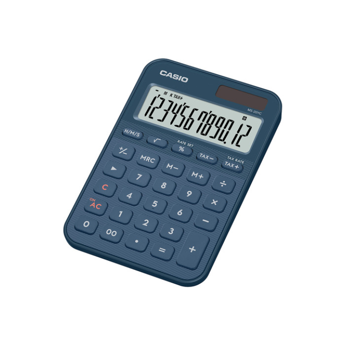 Rekenmachine Casio MS-20YC-NY blauw