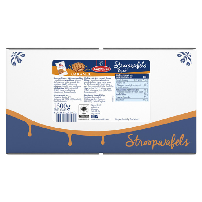 Stroopwafel Daelmans mini 200 stuks