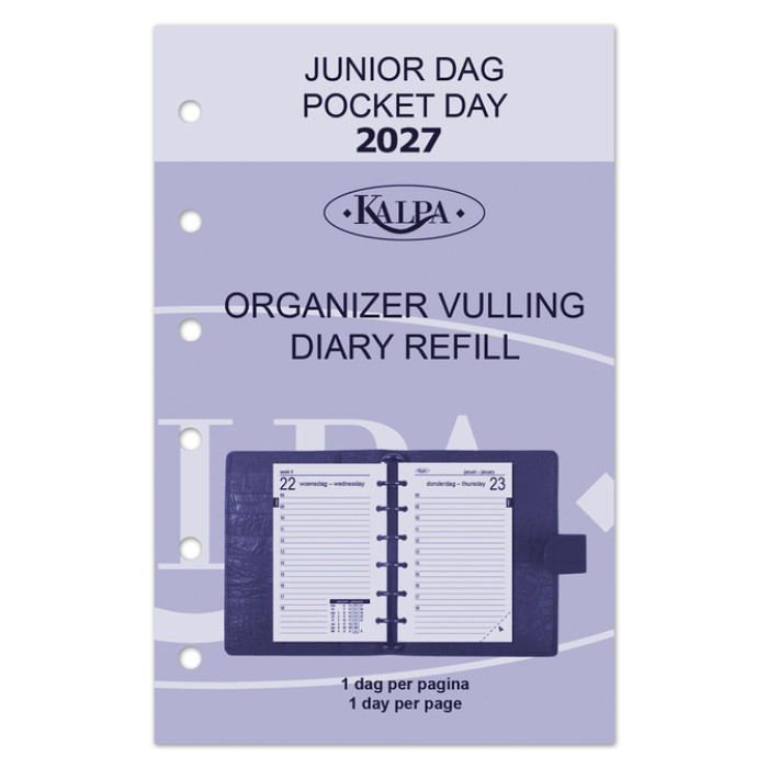 Agendavulling 2027 Kalpa Pocket 1dag/1pagina