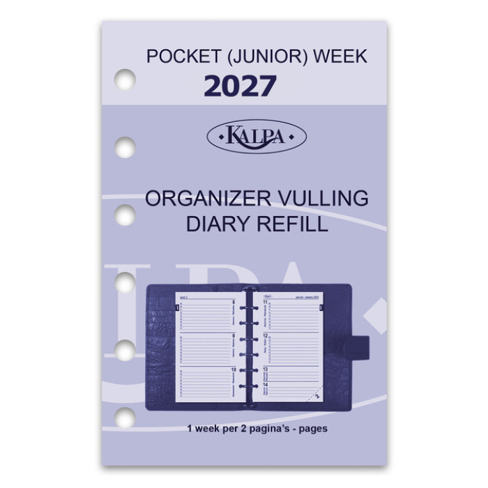 Agendavulling 2027 Kalpa Pocket 7dagen/2pagina's