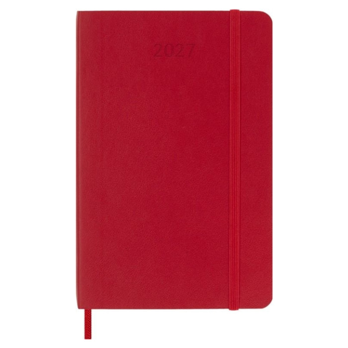 Agenda 2027 Moleskine 12M Planner Weekly 7dagen/1pagina pocket sc scarlet red