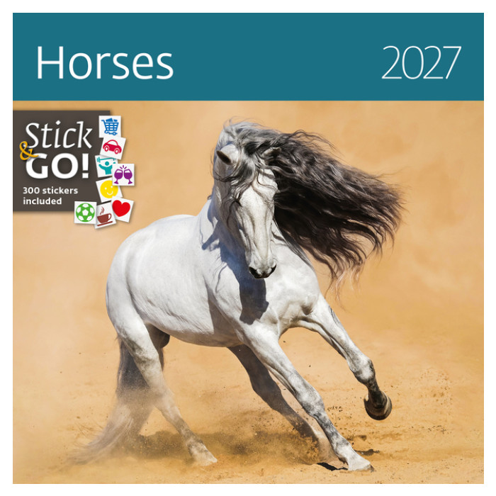 Kalender 2027 Helma 365 30x30cm paarden