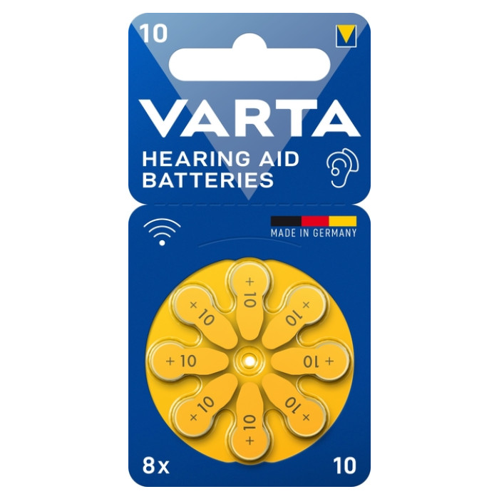 Batterij VARTA hoortoestel 8x 10