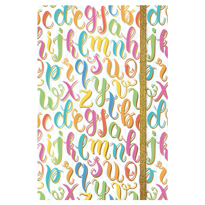 Notitieboekje letters/TC/150-110mm/Multi/Papier