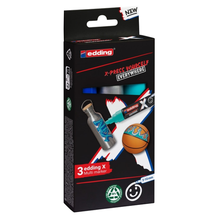 Edding 6900 X multi m. 3pcs set ocean col.