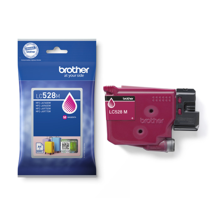 Inktcartridge Brother LC-528M rood