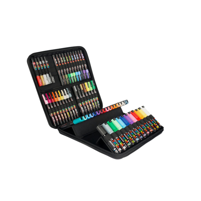 Paintmarker Uni POSCA assorti koffer à 60 stuks