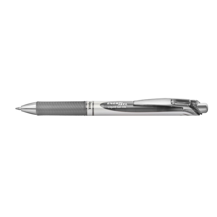 Gelschrijver Pentel BL77 Energel medium grijs