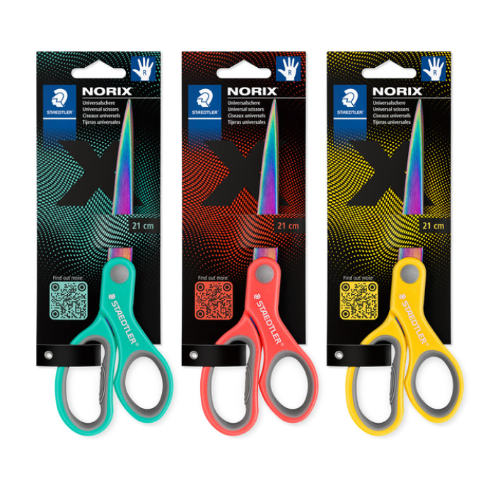 Schaar Staedtler Norix 965 21cm 3 kleuren assorti