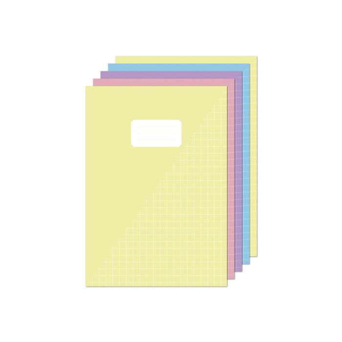 Schrift Kangaro A4 ruit 10mm 80pagina's 60gr pastel assorti 5 stuks