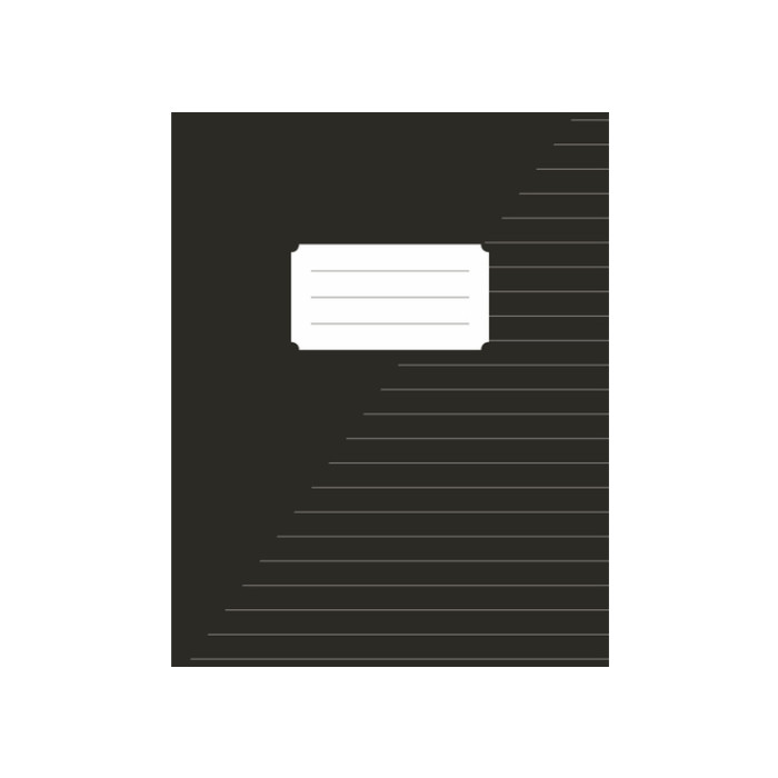 Schrift Kangaro A5 lijn 80 pagina's 60gr zwart pak à 10 stuks