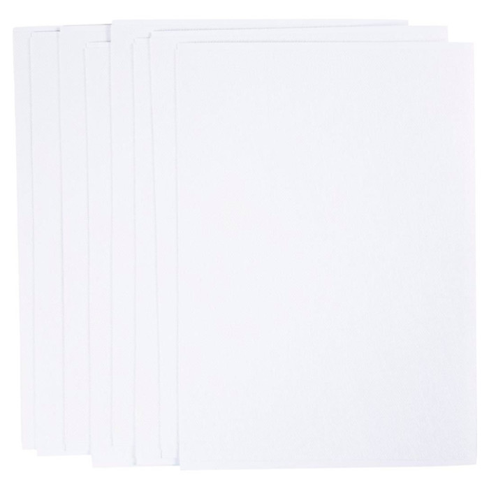 Borduurpapier Creativ Company A5 blister à 8 vellen wit