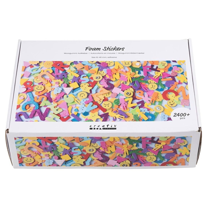 Foamstickers Creativ diverse vormen zelfklevend doos à 2640st assorti