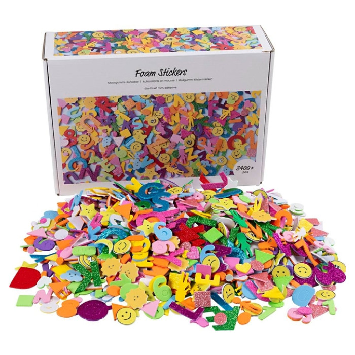 Foamstickers Creativ diverse vormen zelfklevend doos à 2640st assorti
