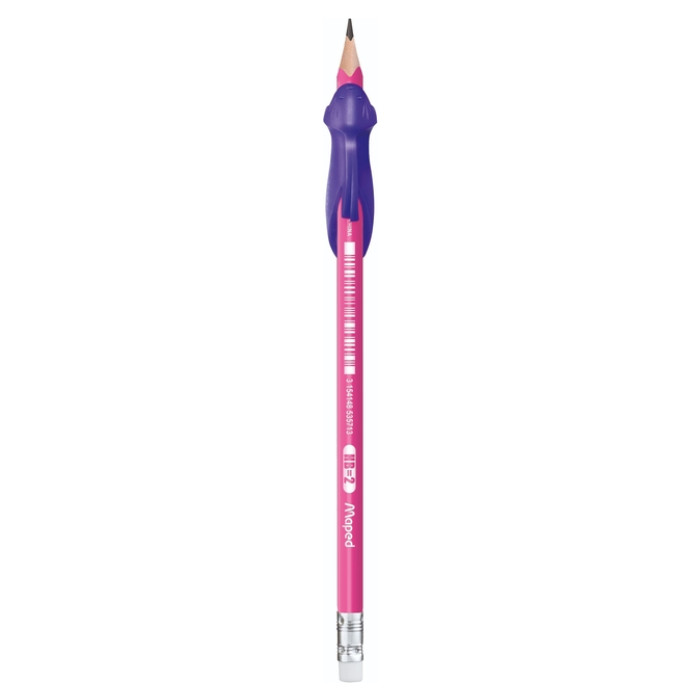 Potlood Maped Kidy Learn met gum en vingerhulp assorti pot à 22 stuks