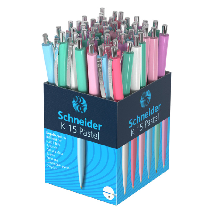 Balpen Schneider K15 medium pastel assorti