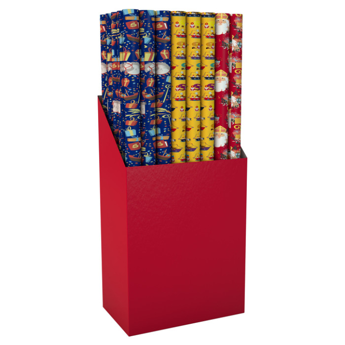 Inpakpapier Sinterklaas 300x100cm assorti