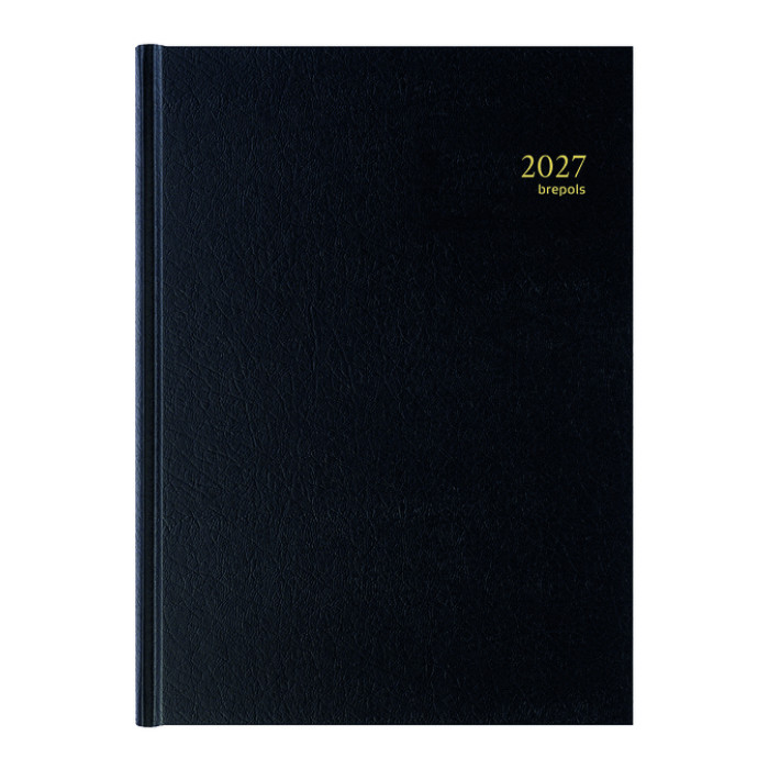 Agenda 2027 Brepols Bremax Santex A4 1dag/2pagina's 8 kolommen zwart