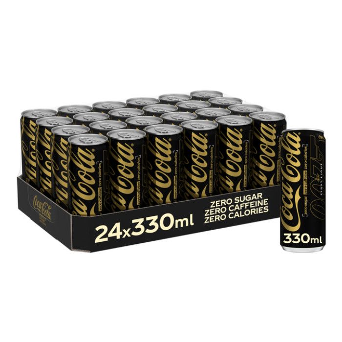 Frisdrank Coca Cola zero sugar zero caffeine blik 330ml